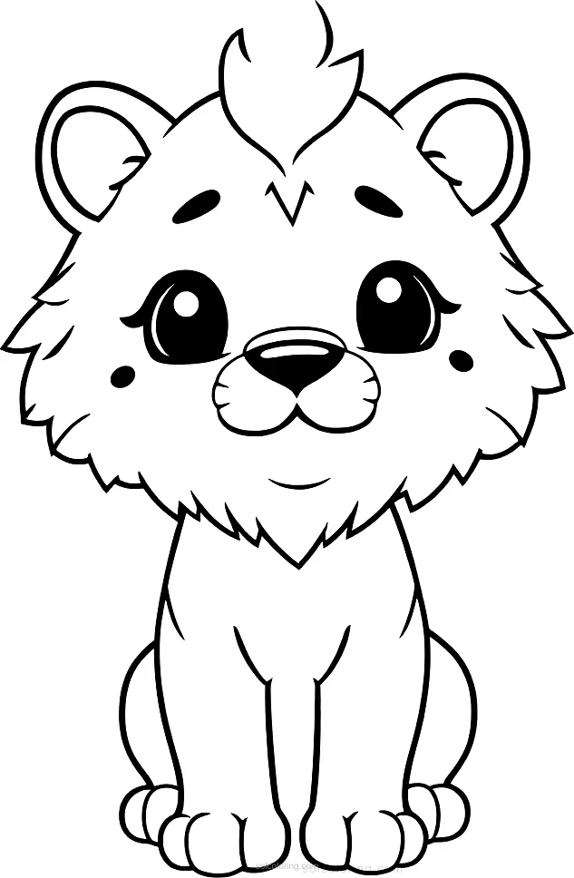 Mountain Lion coloring page for kids