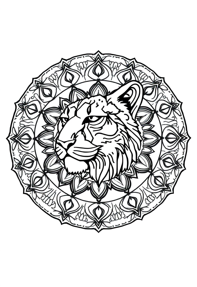 Mountain Lion coloring page, free printable