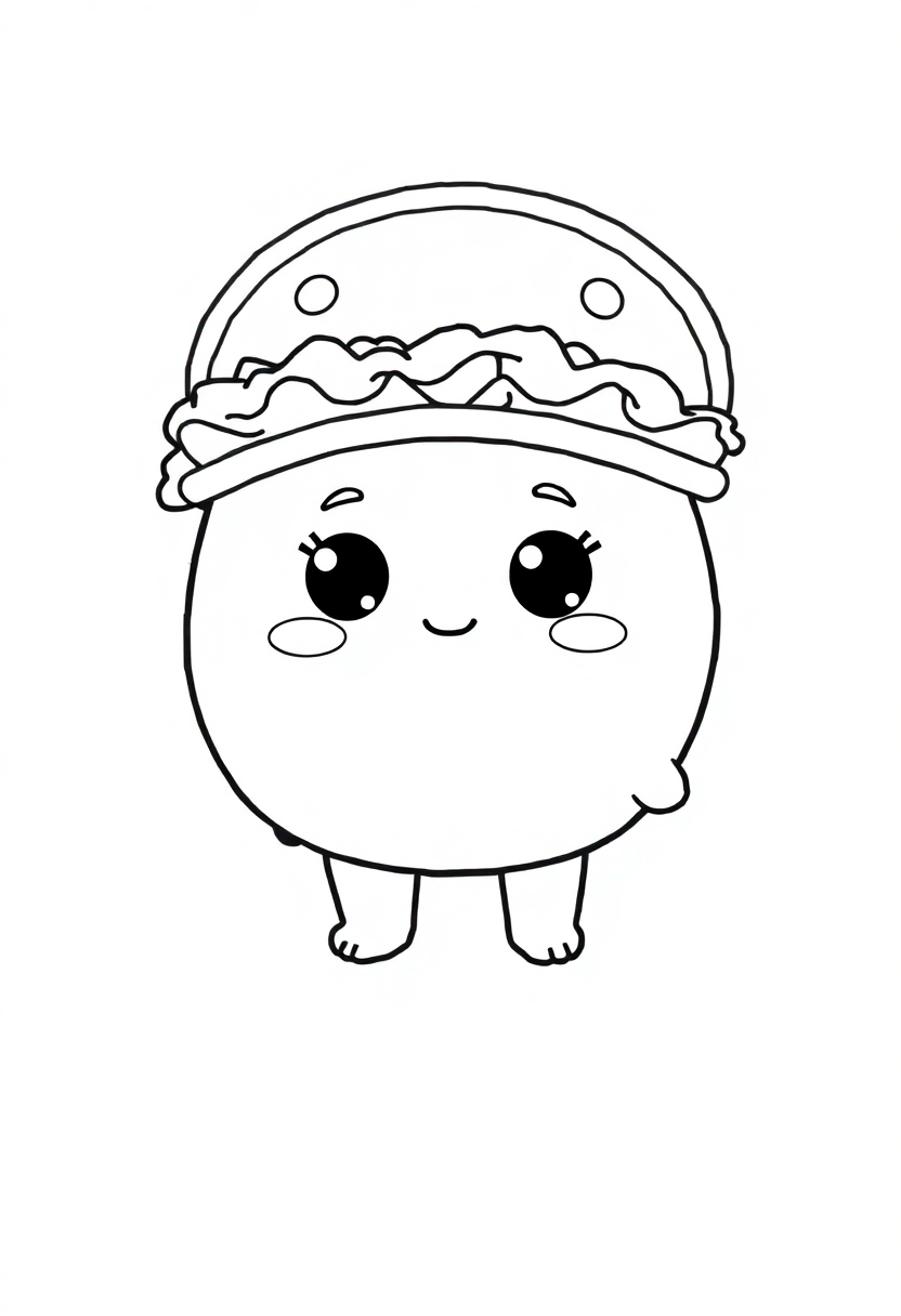 Nachos coloring page, free printable
