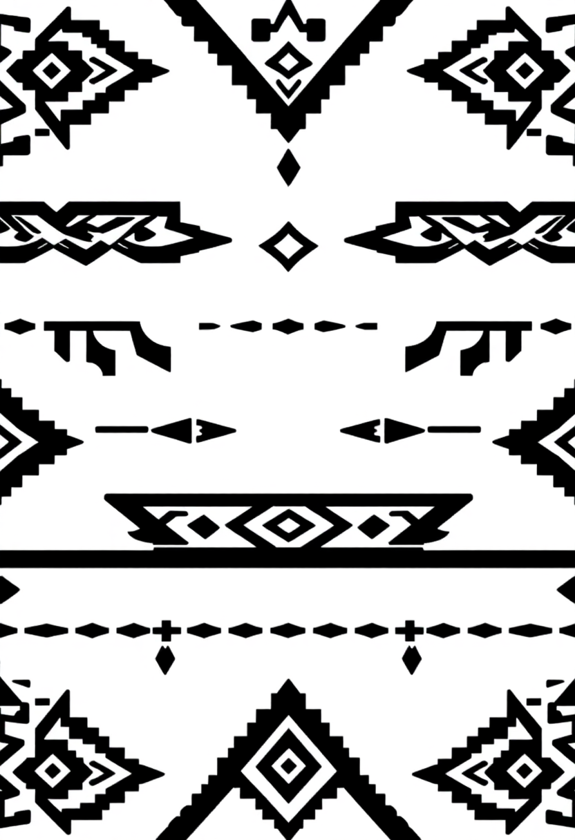 Native American Geometric Patterns coloring page, free printable