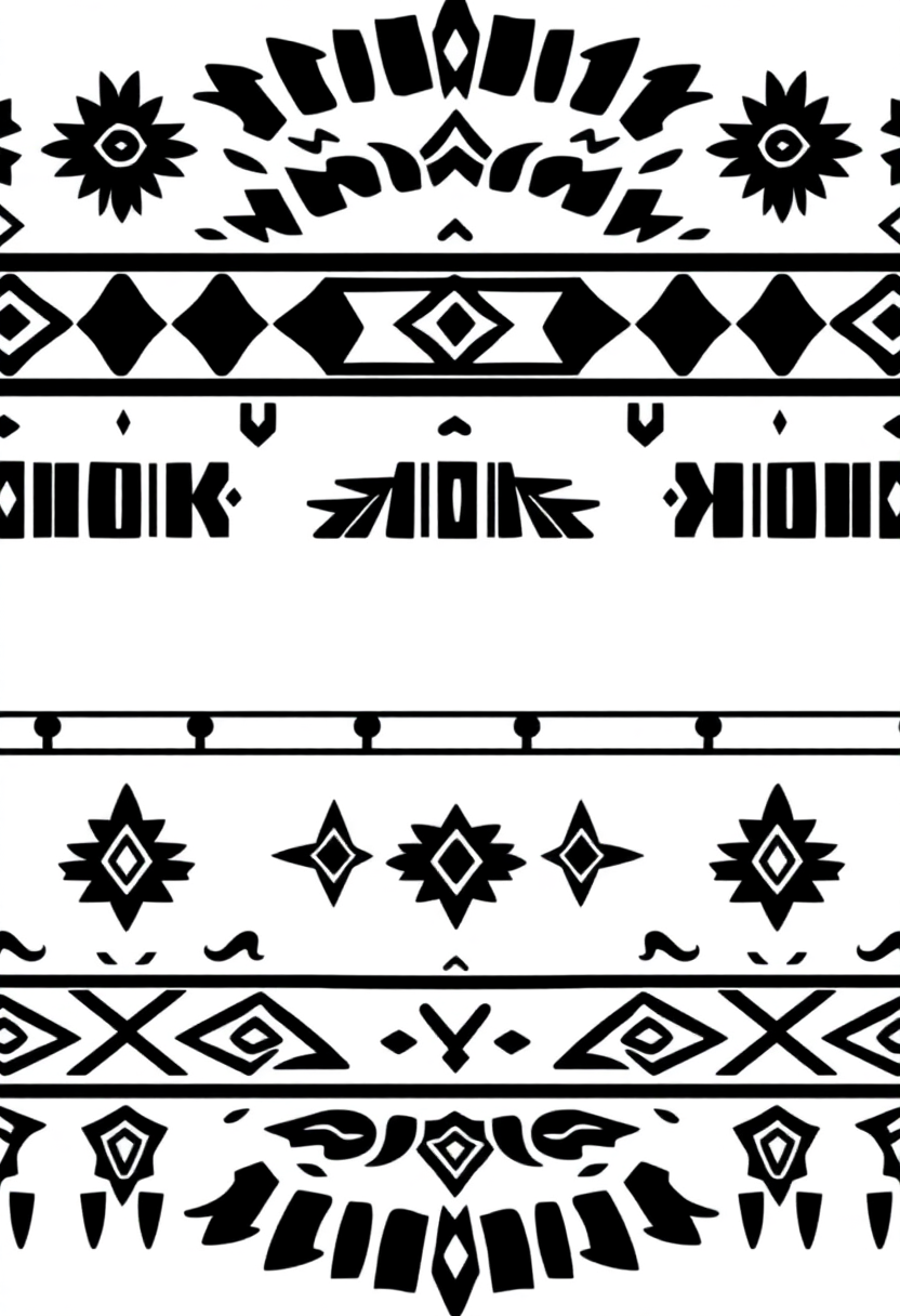 Native American Geometric Patterns coloring page, free printable