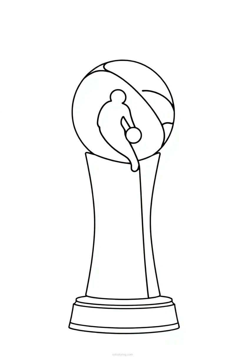 Nba Championship Trophy coloring pages