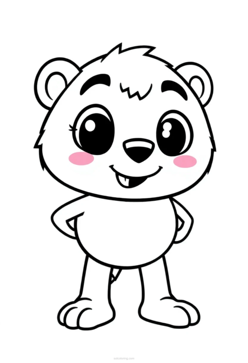 NBA Team Mascot coloring page for kids