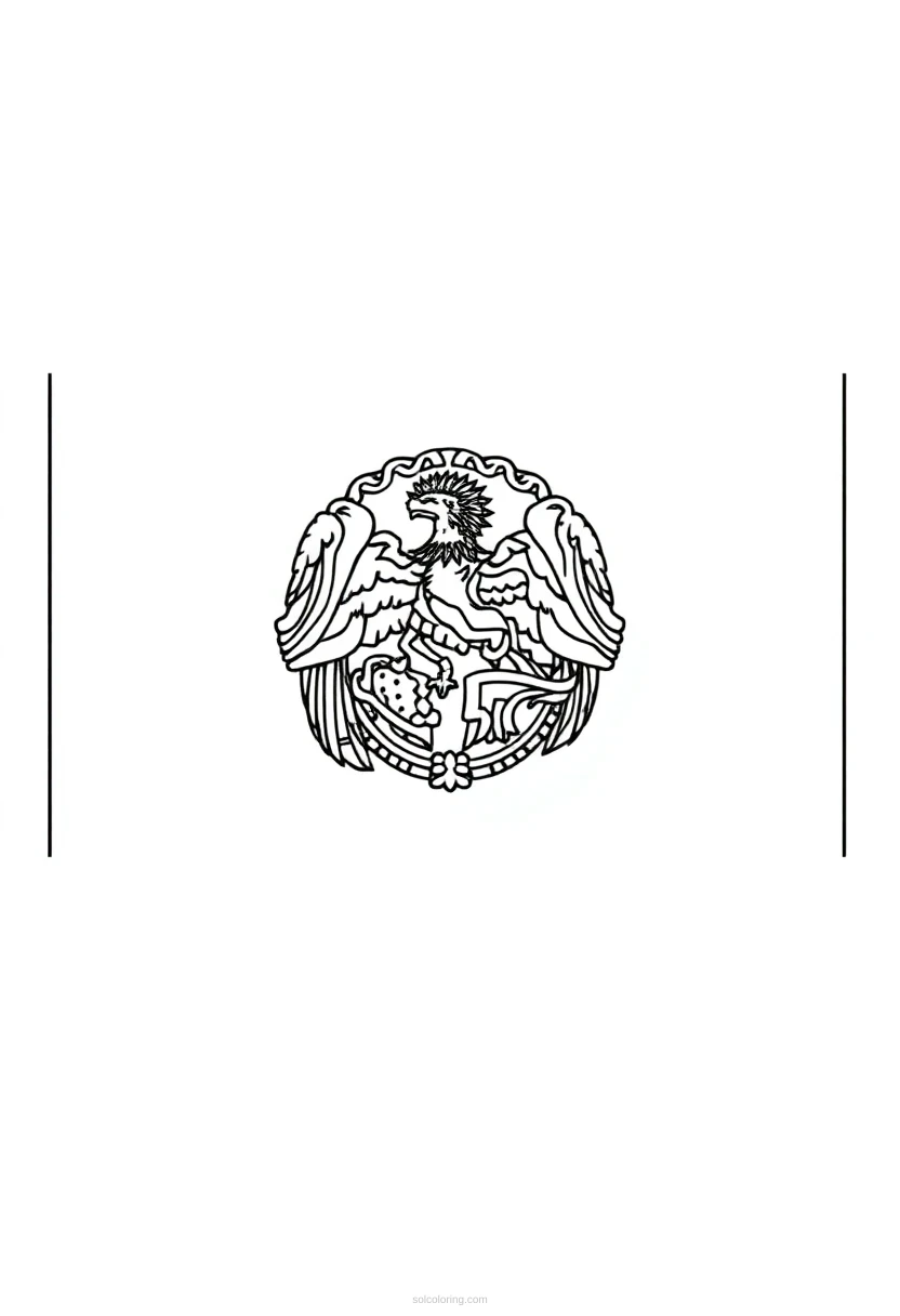 Nebraska State Flag coloring pages