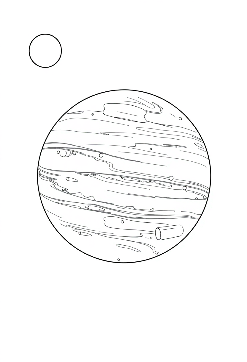Neptune and Uranus coloring page, free printable