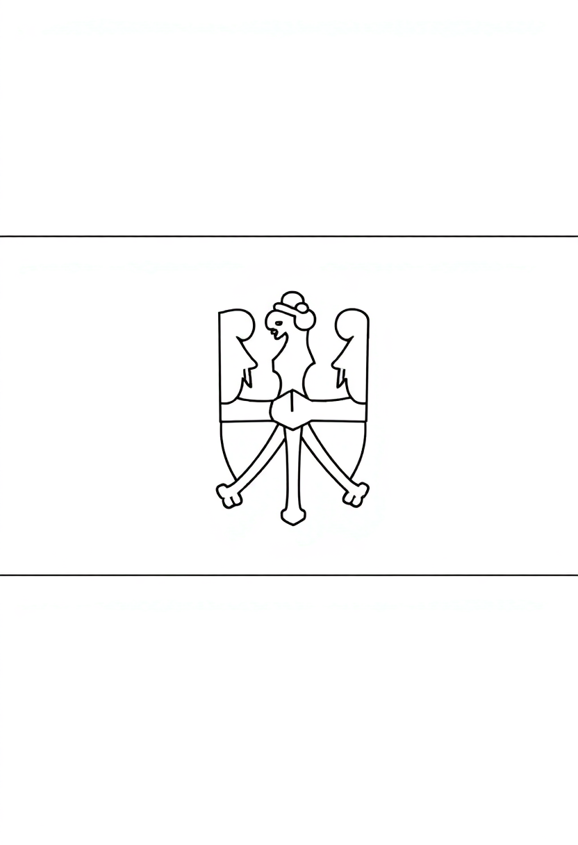 Netherlands Flag coloring page, free printable