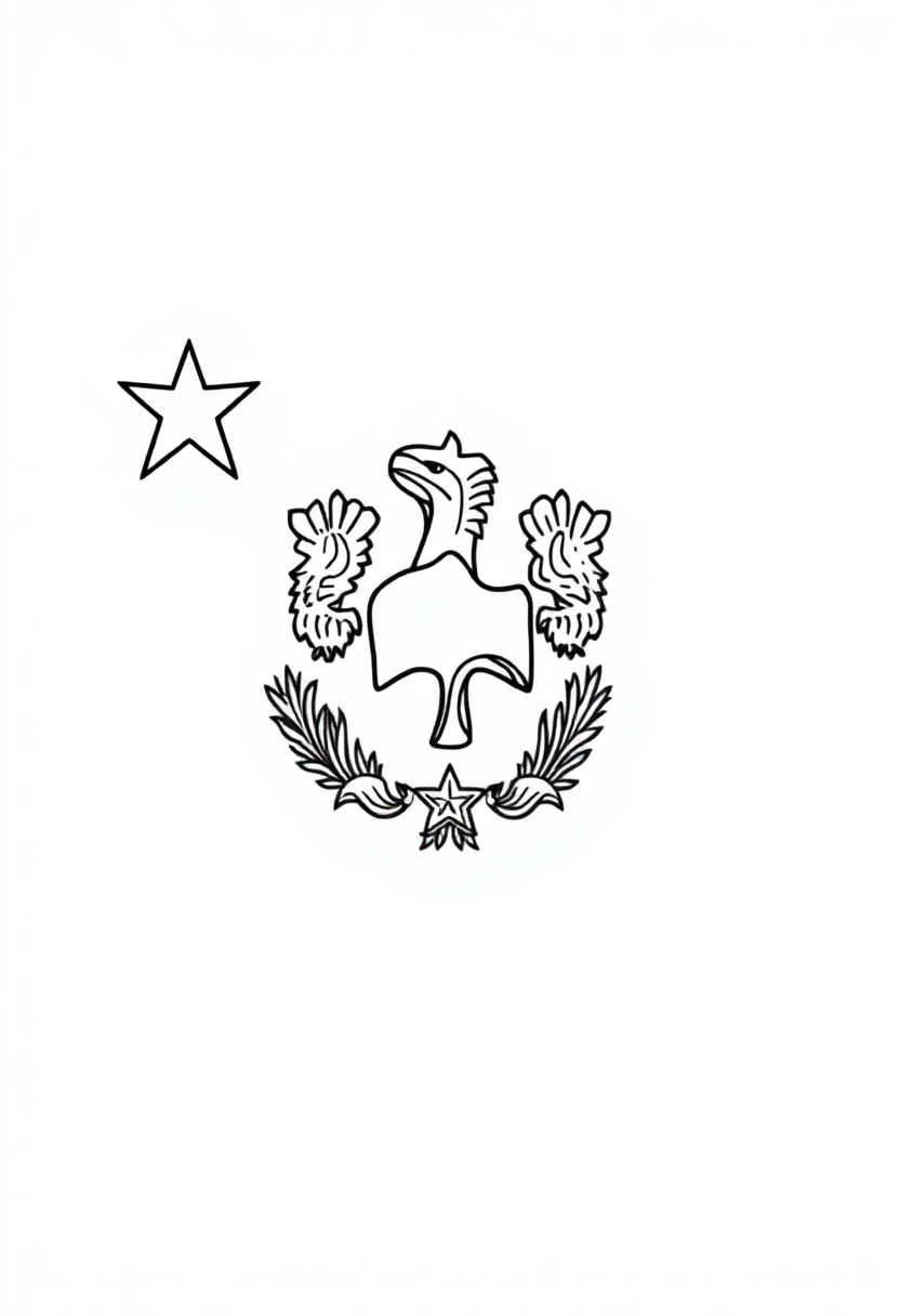 Nevada State Flag coloring page, free printable