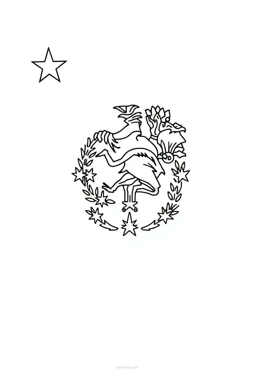 Nevada State Flag coloring pages