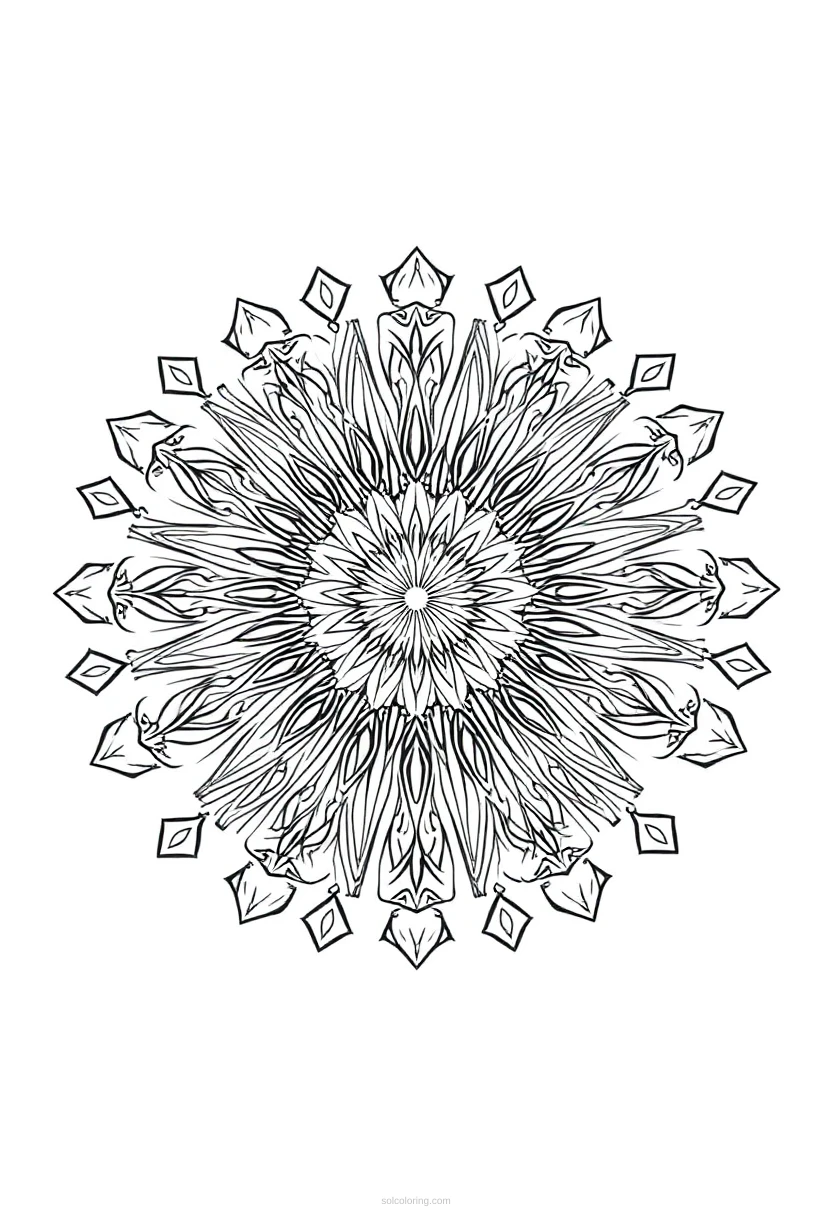 New Year Fireworks coloring page for kids