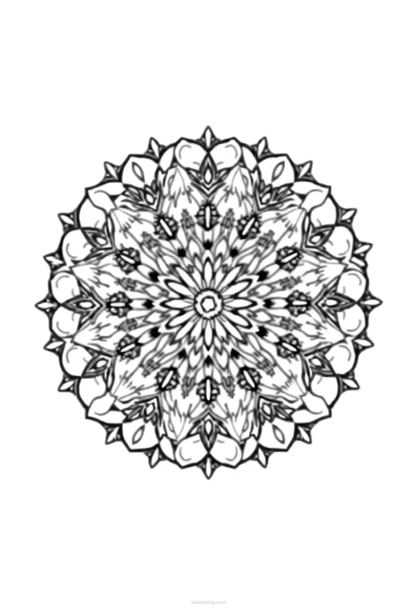New Year Fireworks coloring page for kids