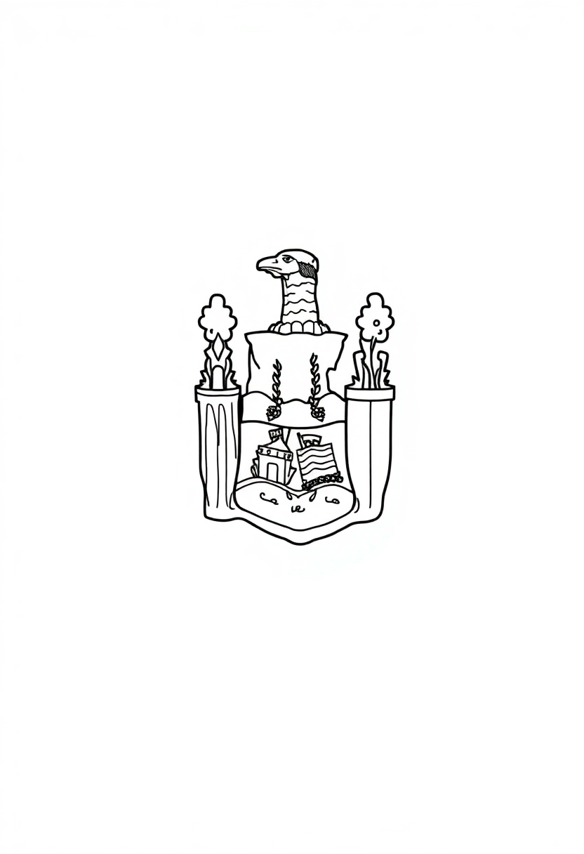 New York State Flag coloring pages