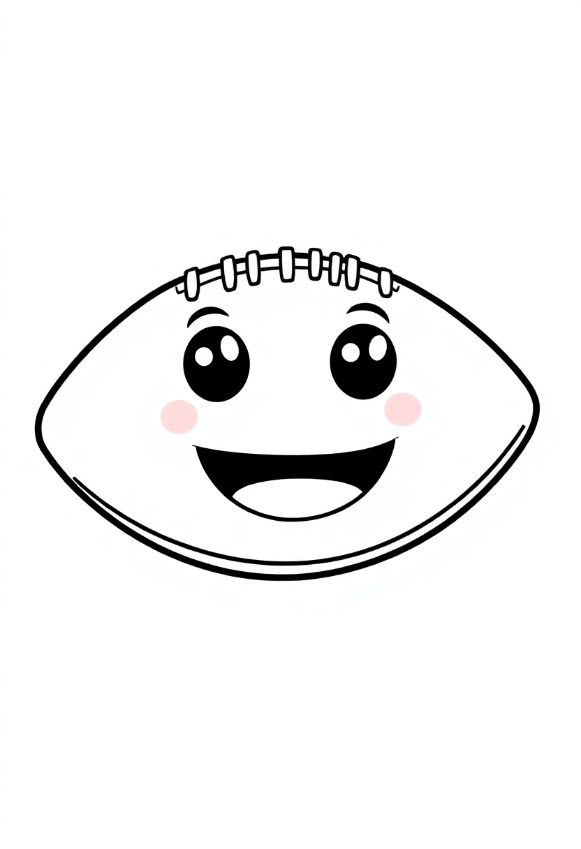 NFL Football coloring page, free printable