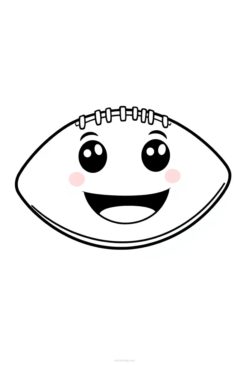 NFL Football coloring page for kids