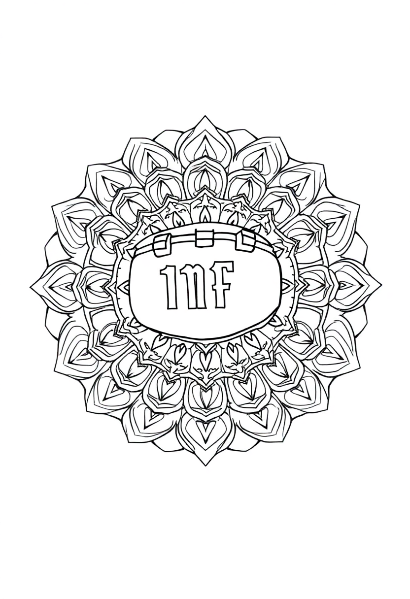 NFL Football coloring page, free printable