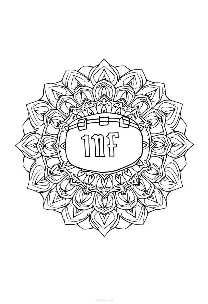 NFL Football coloring page for kids