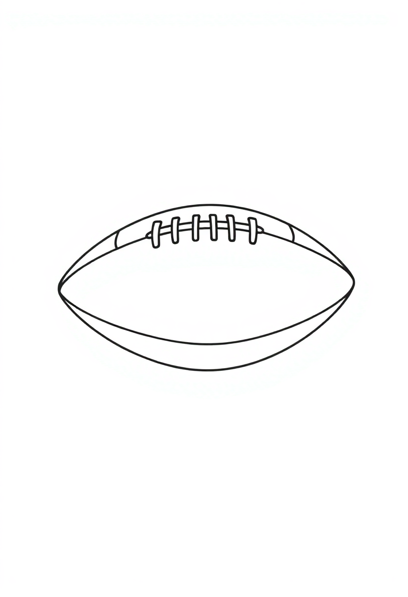 NFL Football coloring page, free printable