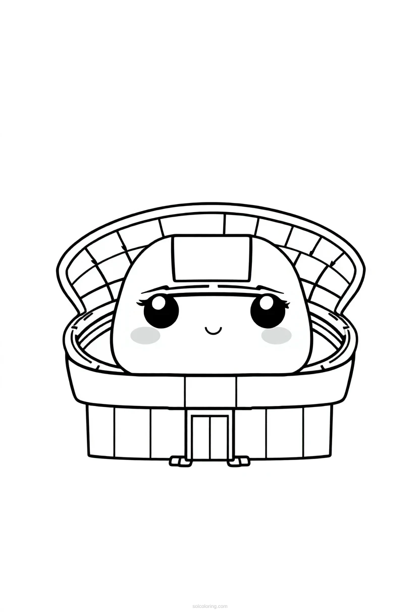 NFL Stadium coloring page for kids
