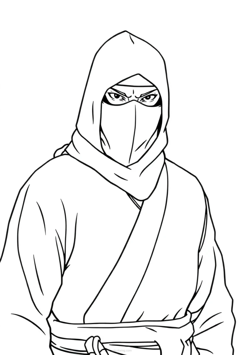 Ninja Chibi coloring pages