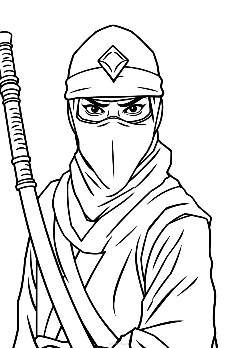 Ninja Detailed coloring pages