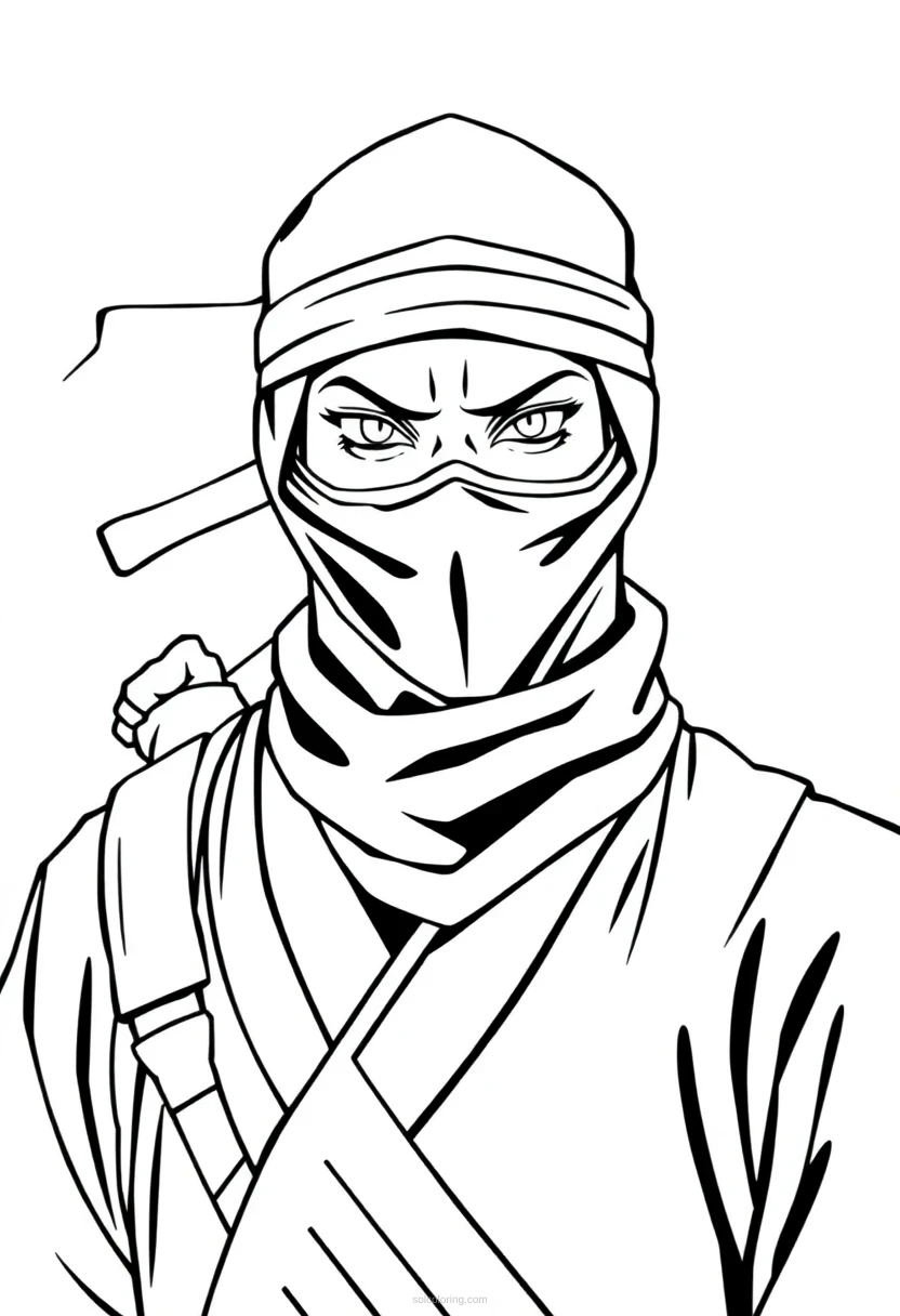 Ninja coloring pages