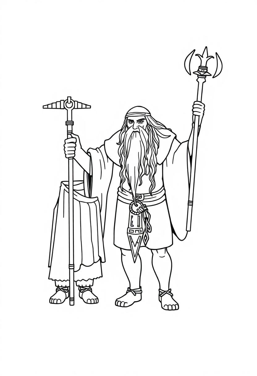 Norse Runes coloring page, free printable