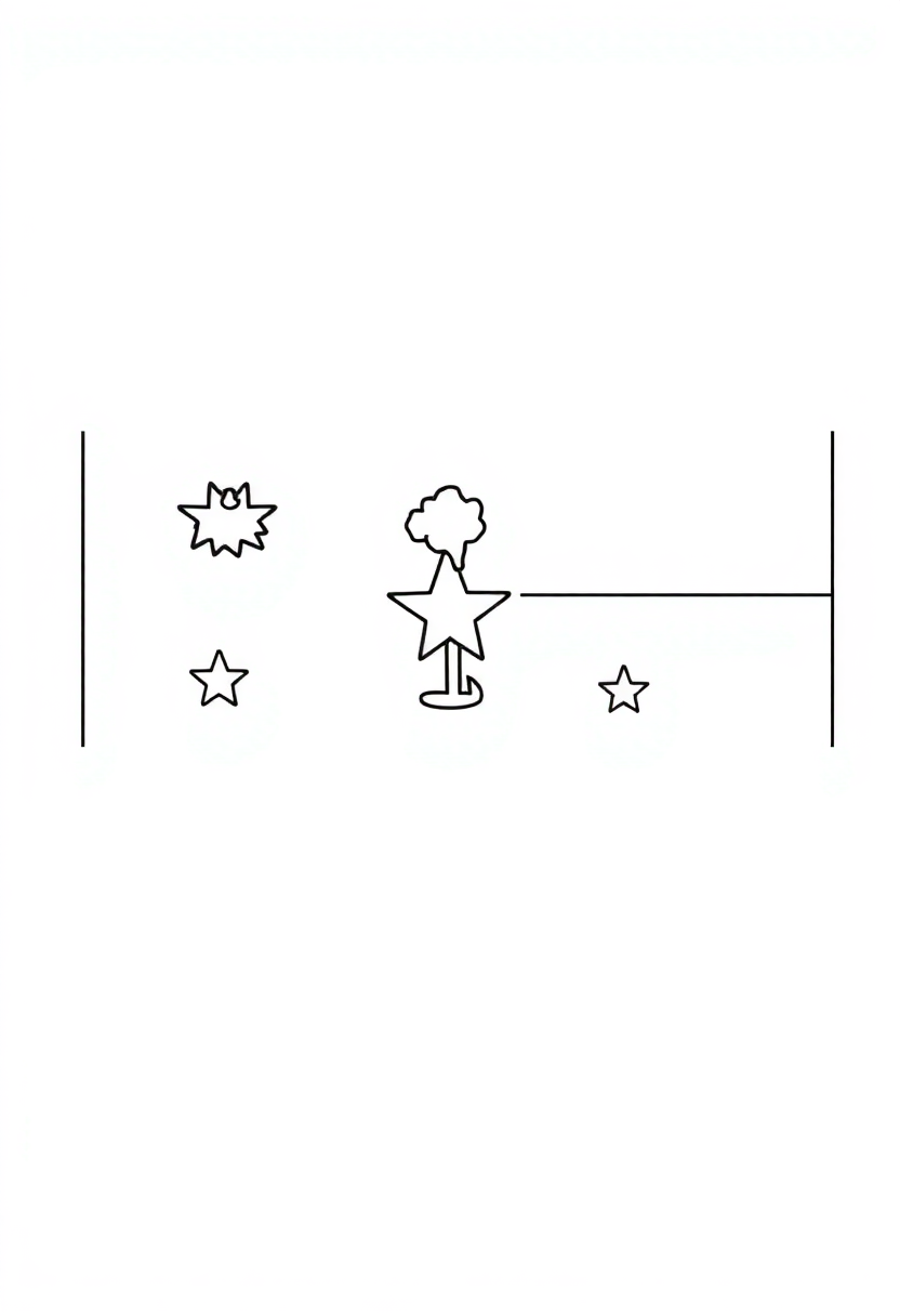 North Carolina State Flag coloring page, free printable