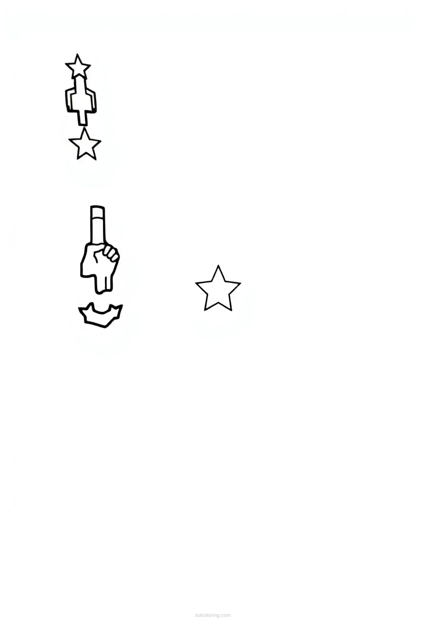 North Carolina State Flag coloring page for kids