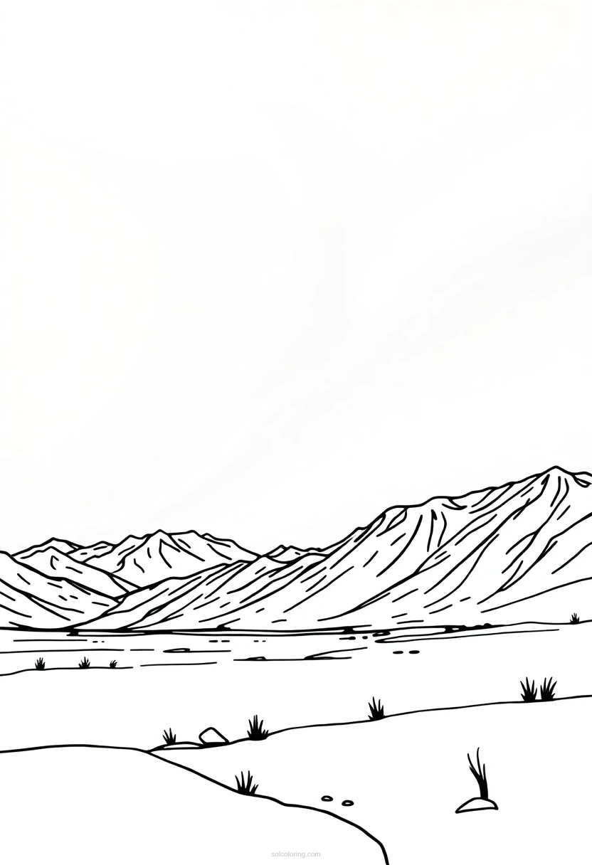 Northern Lights coloring page for kids
