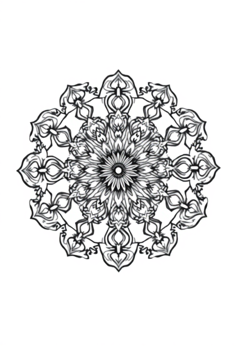 Northern Lights coloring page, free printable