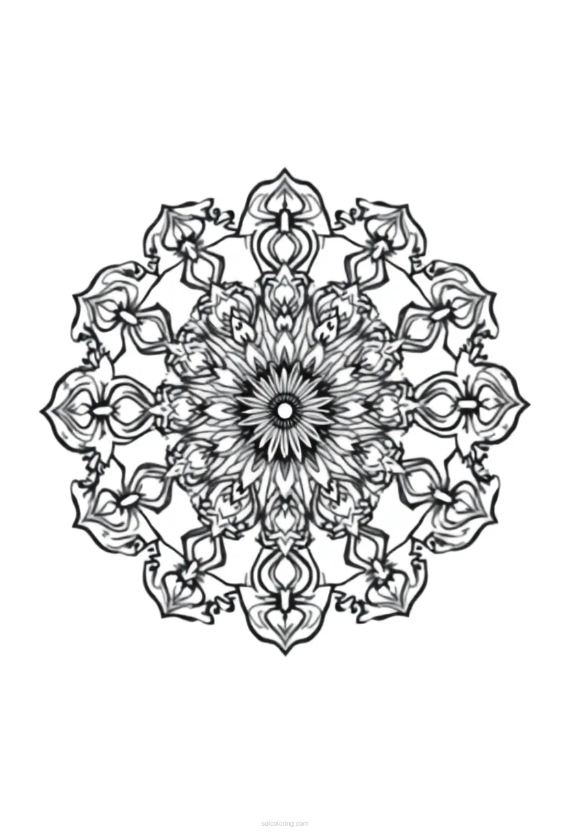 Northern Lights coloring page for kids