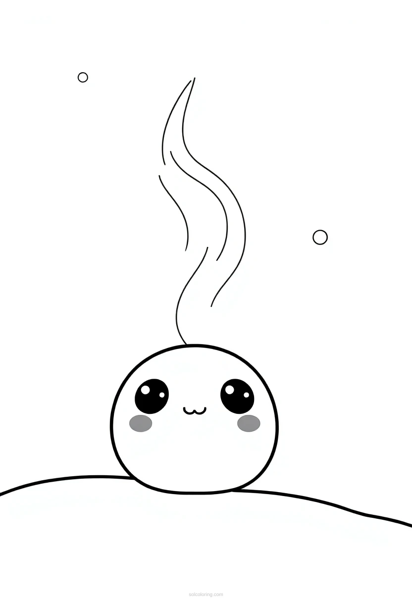 Northern Lights coloring page for kids