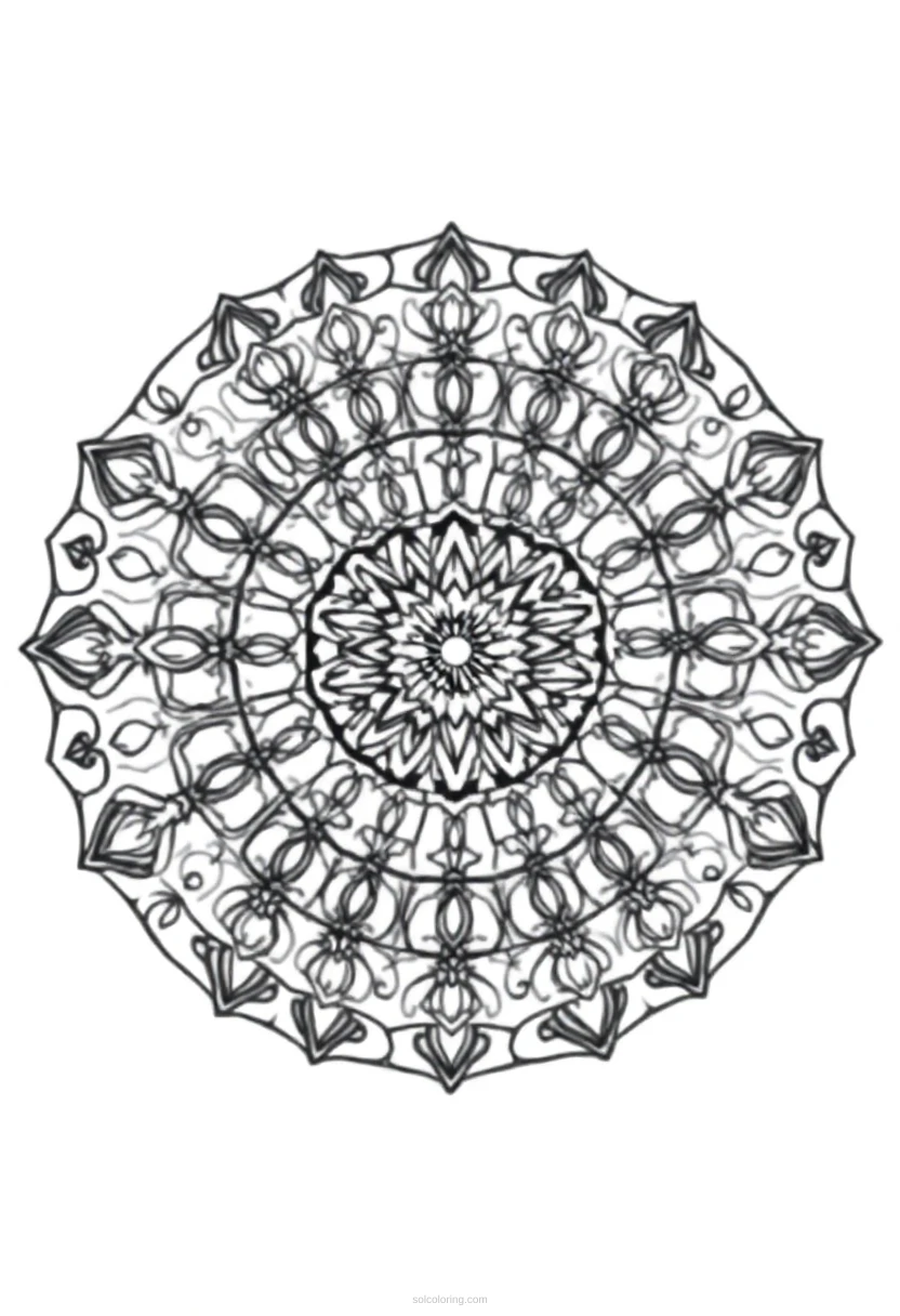 Northern Lights coloring page for kids