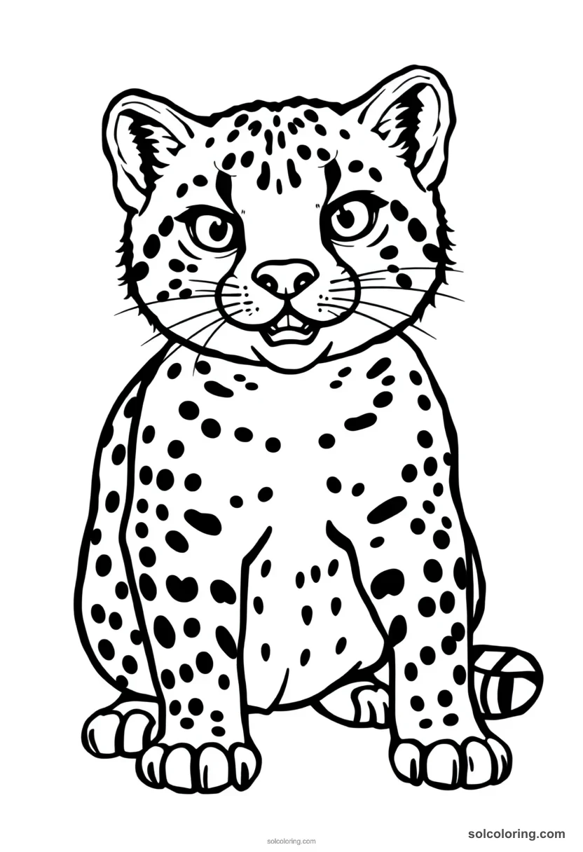 Ocelot coloring pages
