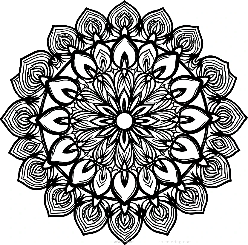 Octopus coloring page for kids