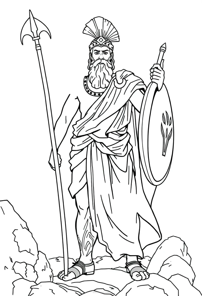 Odysseus Epic Hero coloring page for kids