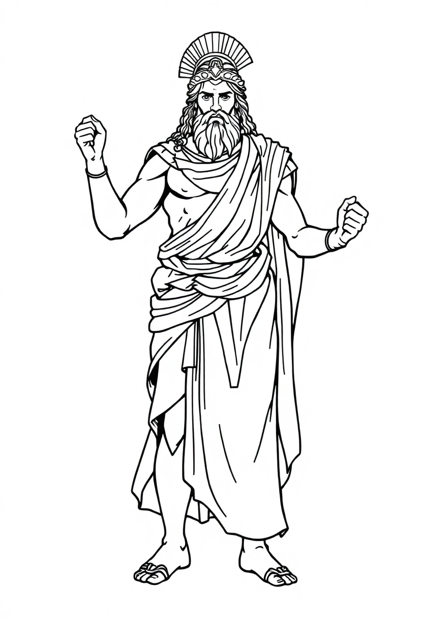 Odysseus Epic Hero coloring page, free printable