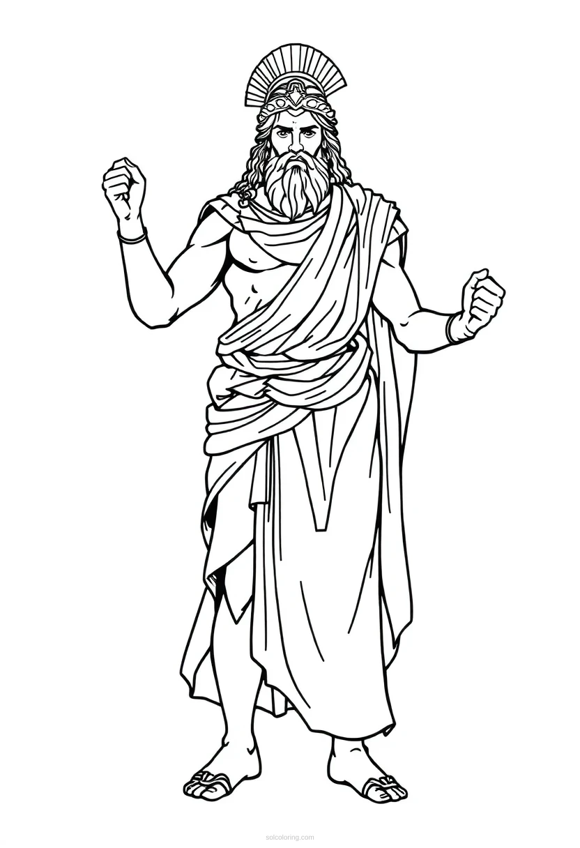 Odysseus Epic Hero coloring page for kids