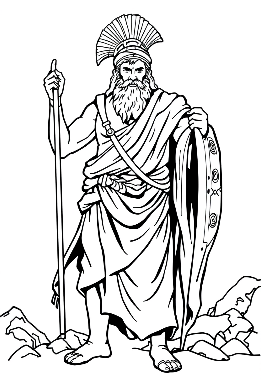 Odysseus Epic Hero coloring pages