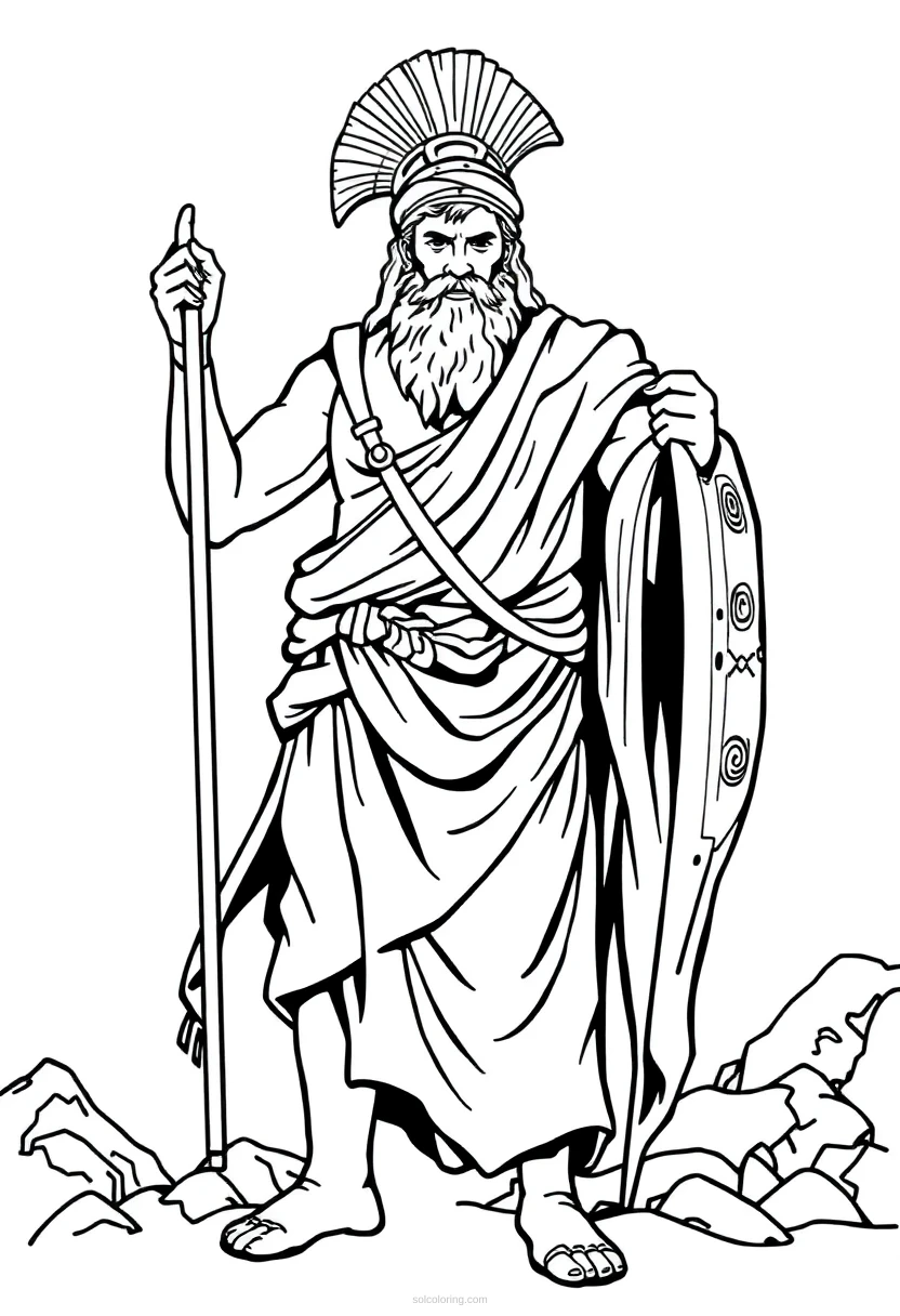 Odysseus Epic Hero coloring pages