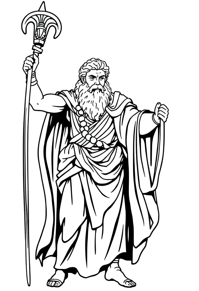 Odysseus Epic Hero coloring page, free printable