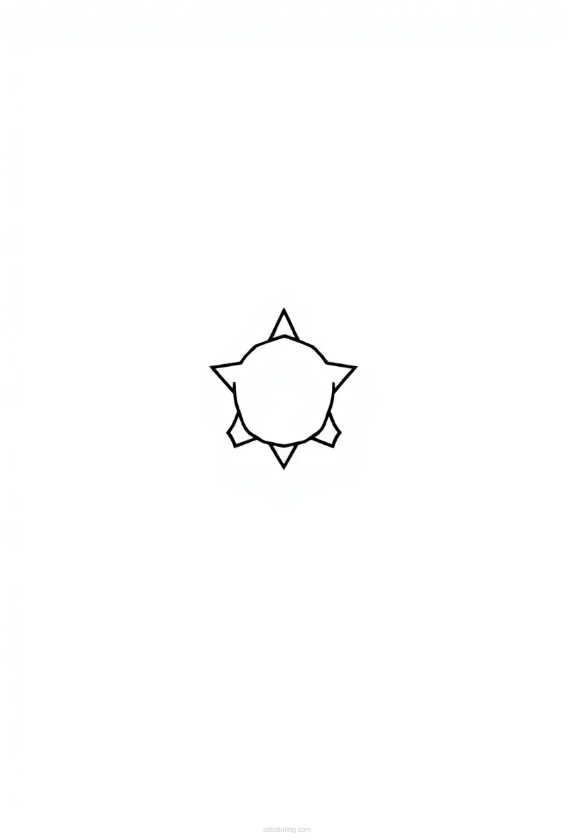 Oklahoma State Flag coloring page for kids