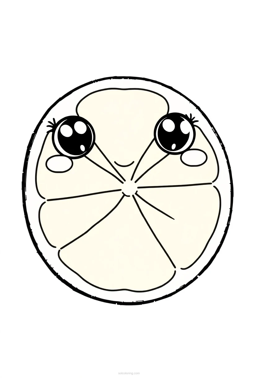 Orange Slices coloring page for kids