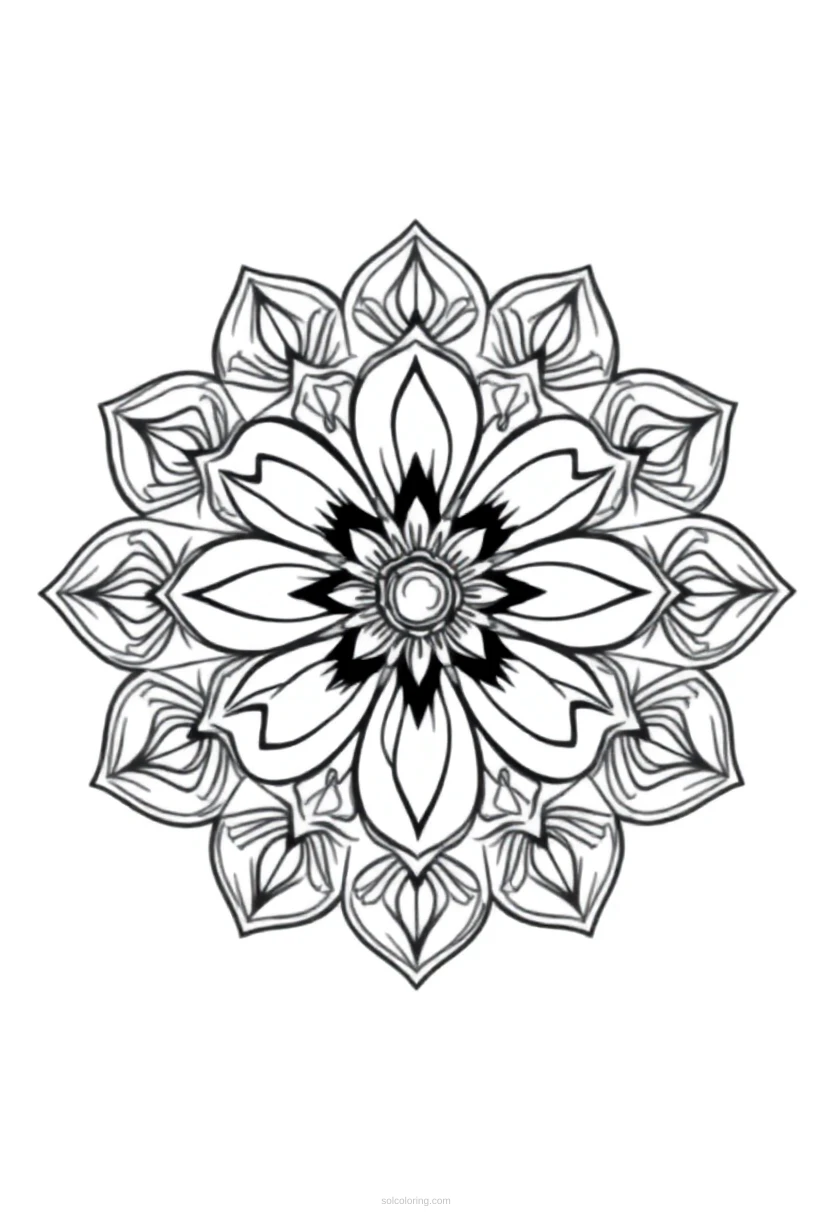 Orchid Cute Cartoon coloring page for kids