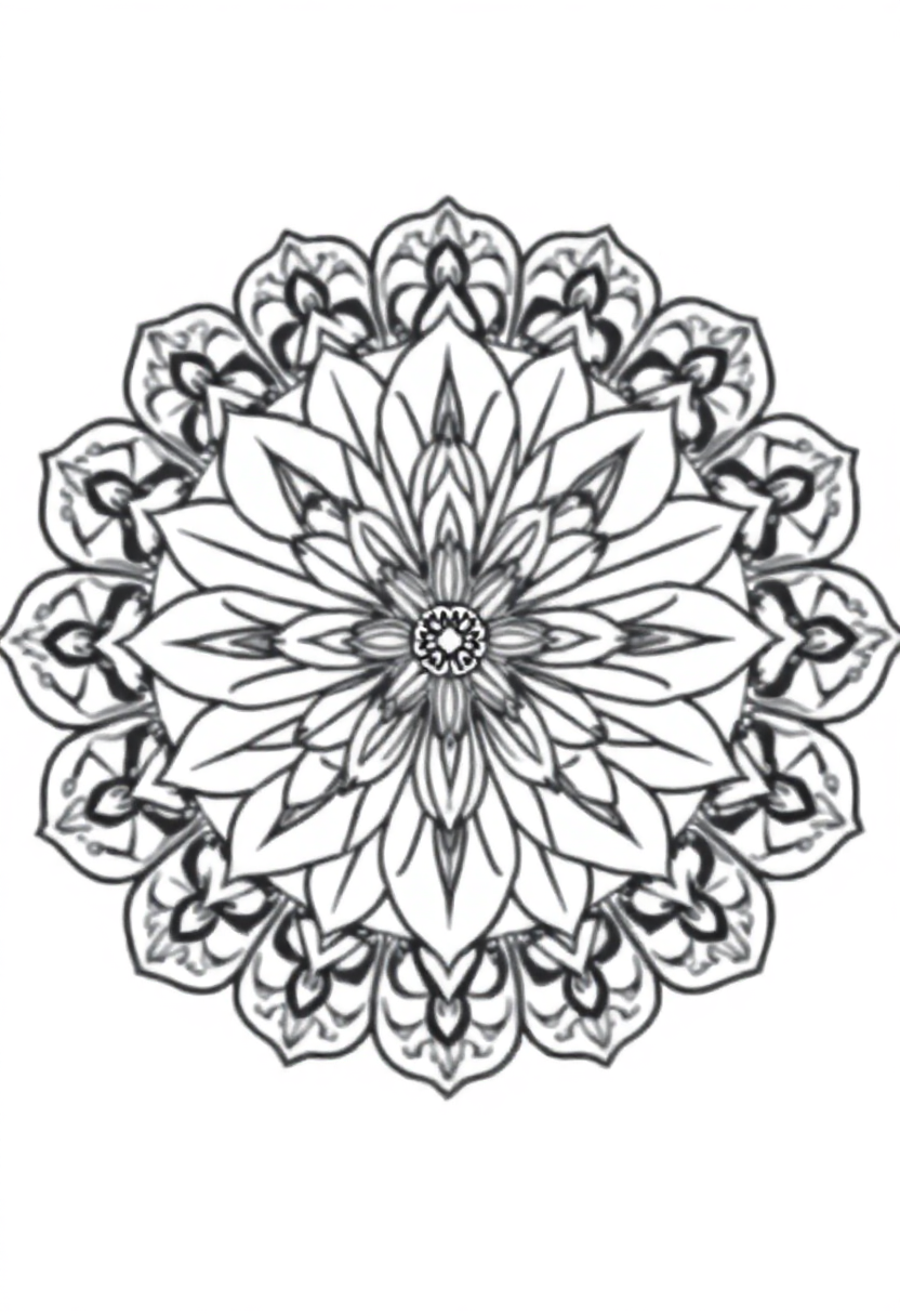 Orchid coloring page, free printable