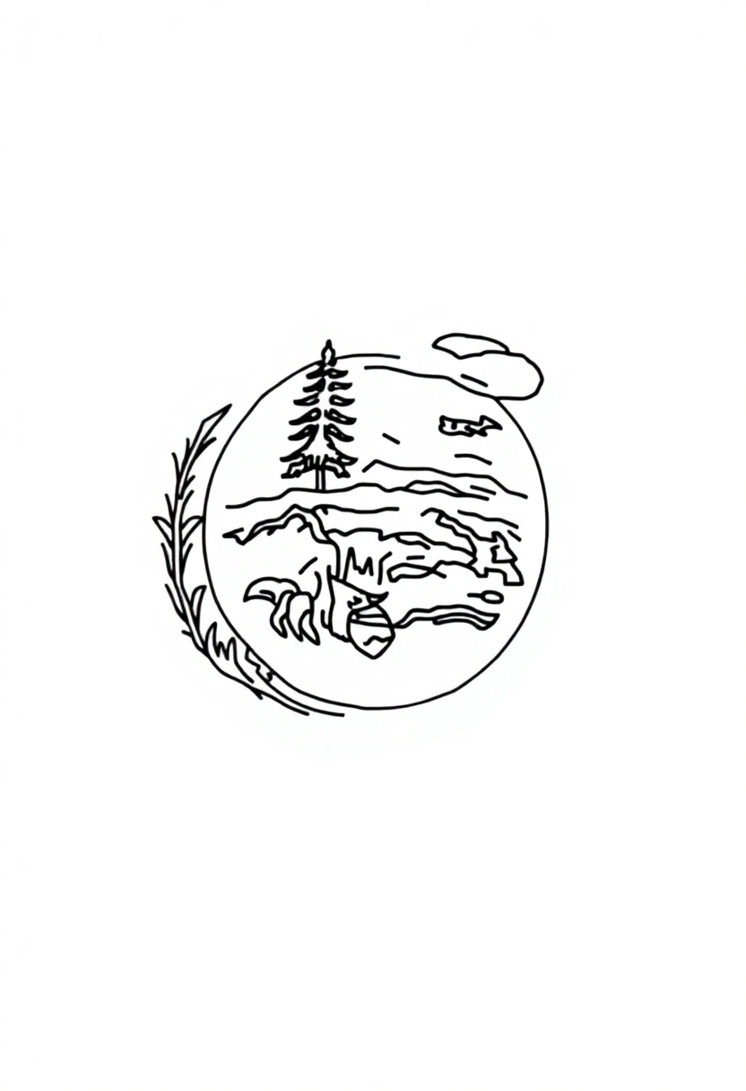Oregon State Flag coloring pages
