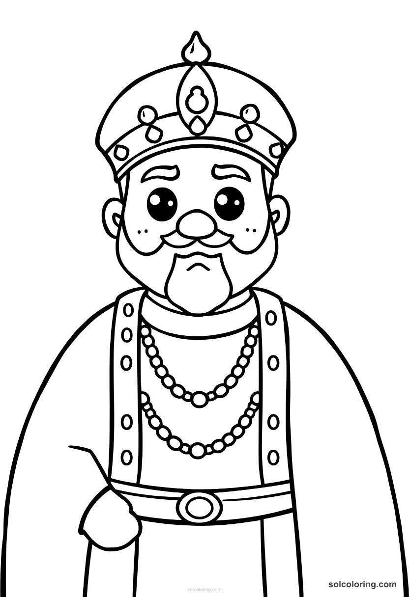 Cute Cartoon Osman I Founding the Ottoman Dynasty cute cartoon coloring page for kids