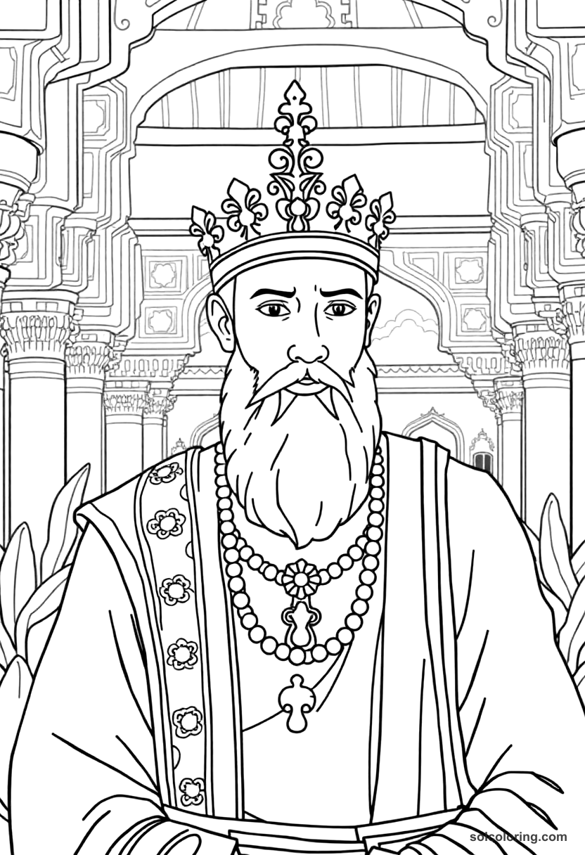 Ottoman Sultan S Harem Garden coloring pages