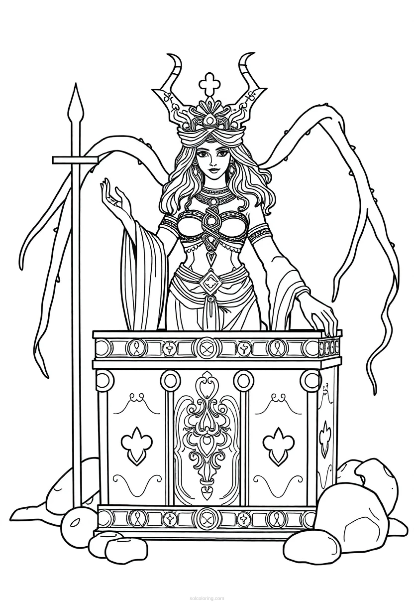 Pandora S Box coloring pages