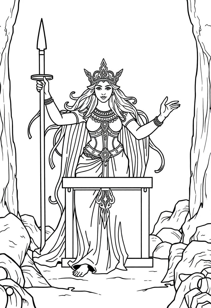 Pandora's Box coloring page, free printable