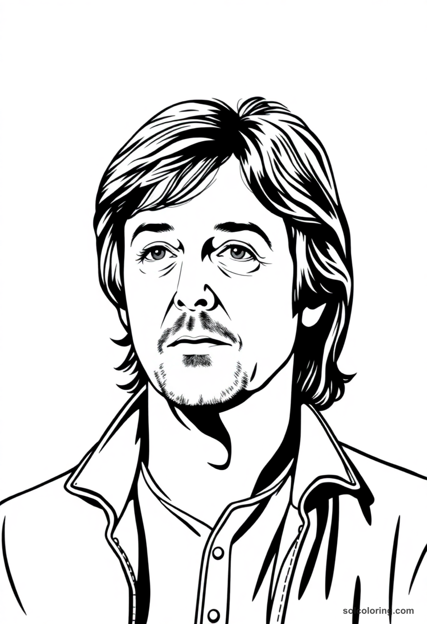 Illustrated Portrait Paul McCartney